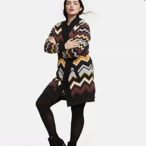 Missoni For Target Zig Zag Stripes Long Sleeve Sweater Cardigan Size M Medium
